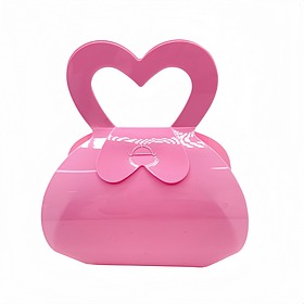 heart handle pink favor box 5 m