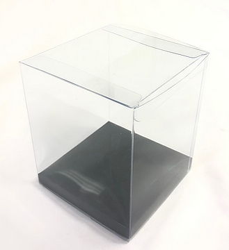 50 Pcs 9 mil 1-1/2x1-1/2x6 Clear Plastic Cone Shape Wedding Favor Boxes PVC 