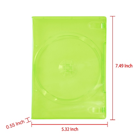 14mm Xbox 360 single standard DVD case, tranlucent green 5 14mm Xbox 360 single standard DVD case, tranlucent green - Image 5