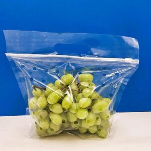 PP Slider Zip Gusset Bags with  Handle and Vent Holes for Produce and Fruits